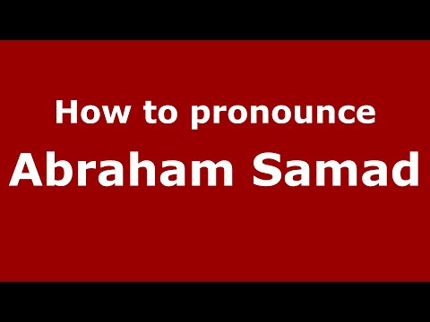 How do you say Abraham Samad in Indonesia (Indonesian)? - PronounceNames.com