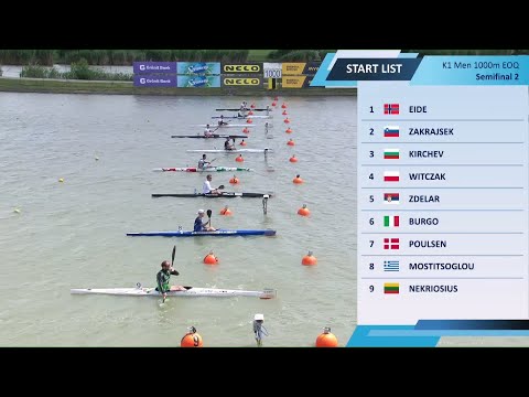 K1 Men 1000m EOQ - Semi-final 2 / 2024 Canoe-Kayak Sprint European