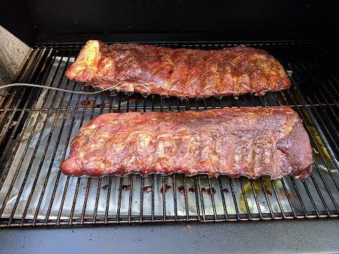 St. Louis Style Spare Ribs Slow & Low Green Mountain Grills Smoker