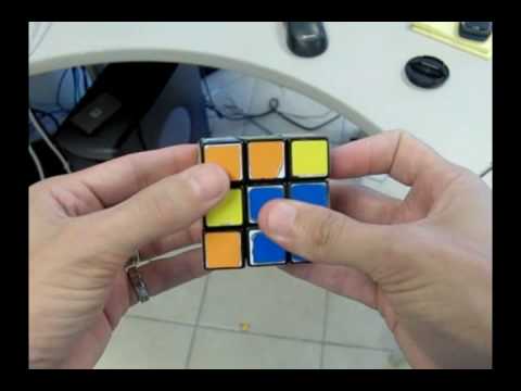 Part of a video titled Solve The Rubiks Cube With 2 Moves! - YouTube