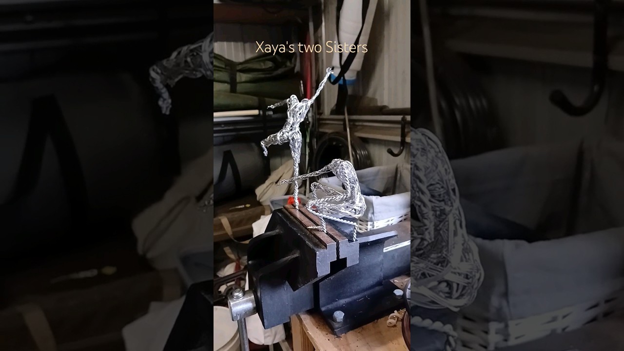 Kora and Ora!! Wire Sculptures #wiresculpture #wireartist #art #wireart #sculpture #wire #wirecraft