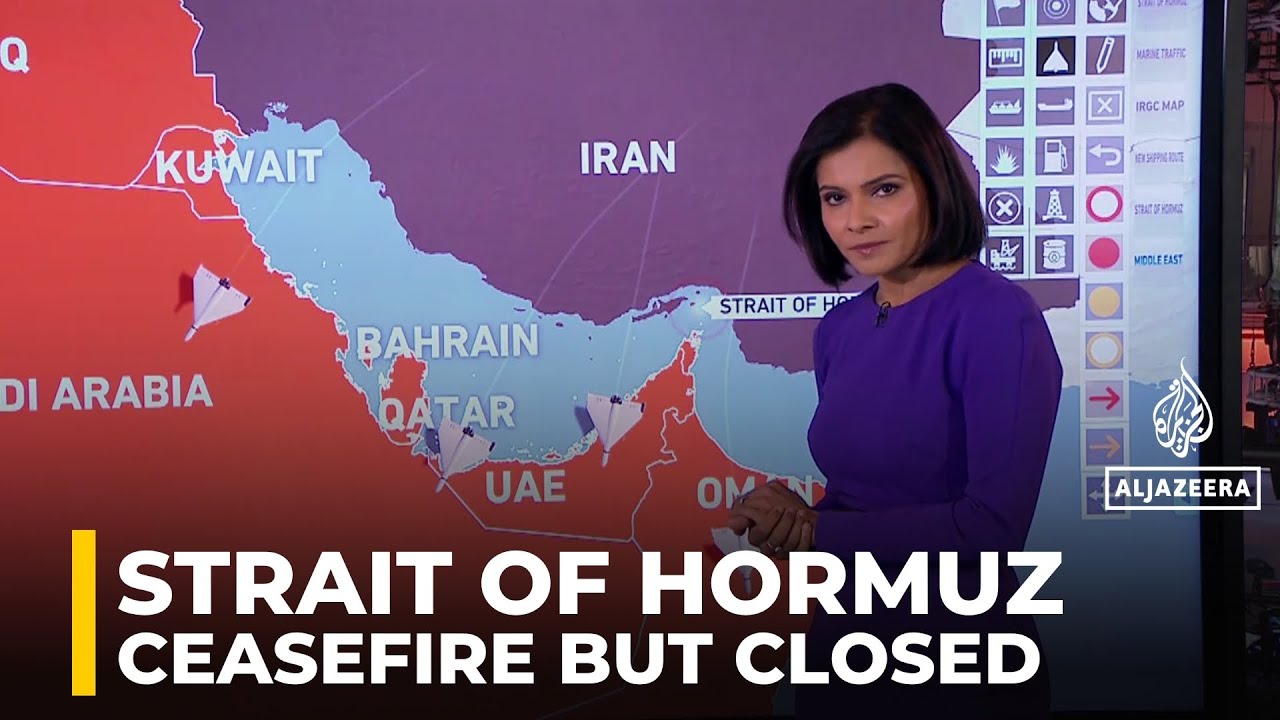 Iran keeps Strait of Hormuz closed despite ceasefire, ships stranded