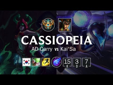 Cassiopeia Bot vs Kai'Sa - KR Challenger Patch 8.23