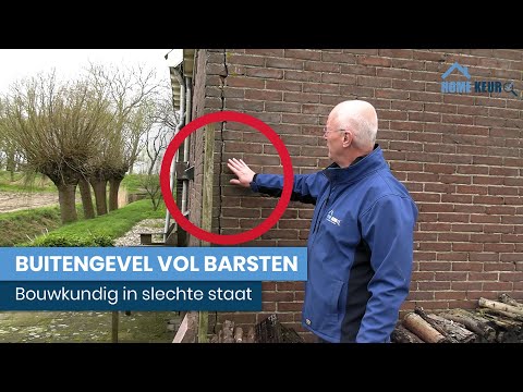 Funderingsproblemen bij woning zorgen voor scheuren in gevel