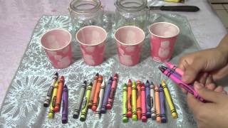 Como hacer velas con crayones