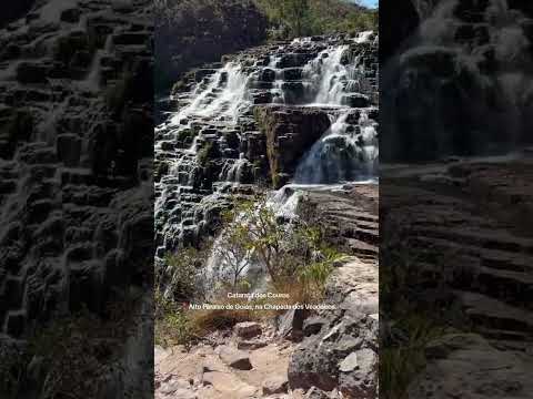 Catarata dos Couros📍Alto Paraíso de Goiás, na Chapada dos Veadeiros.#Barulho #Cachoeira #Canions