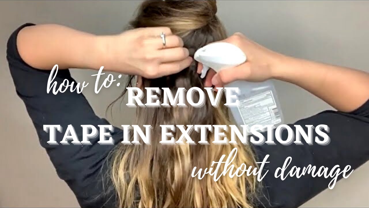 Watch video HOW TO REMOVE TAPE IN EXTENSIONS WITHOUT DAMAGE Now HOW TO REMOVE TAPE IN EXTENSIONS WITHOUT DAMAGE