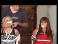 Magan And Cindy Stuff Gagged With Microfoam Tape