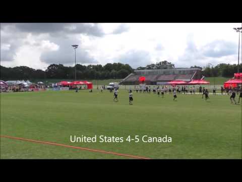 2016 WJUC U20G USA vs Canada 1st half