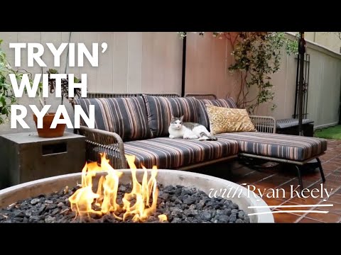 Tryin' with Ryan Keely: DIY Patio glow-up! Upgrading my outdoor sofa with the best outdoor cushions