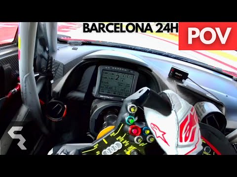 ONBOARD POV | Barcelona 24H | Audi R8 GT3 EVO II