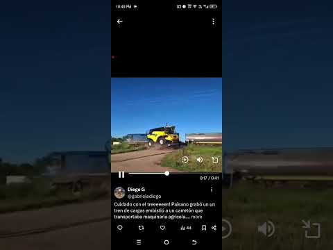 Train Hits Truck in Hermoso Campo, Chaco Province, Argentina