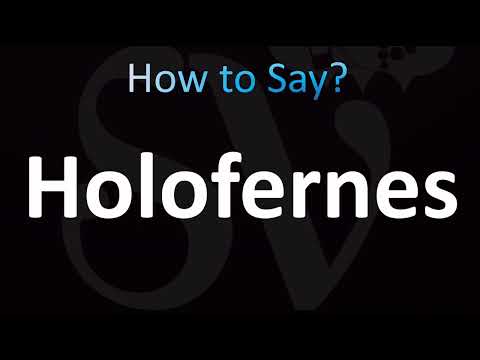 How to Pronounce Holofernes (CORRECTLY!)