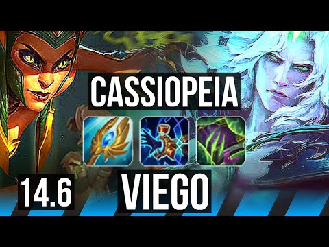 CASSIOPEIA vs VIEGO (MID) | Rank 3 Cassio, 900+ games, 7/2/10, Comeback | KR Challenger | 14.6
