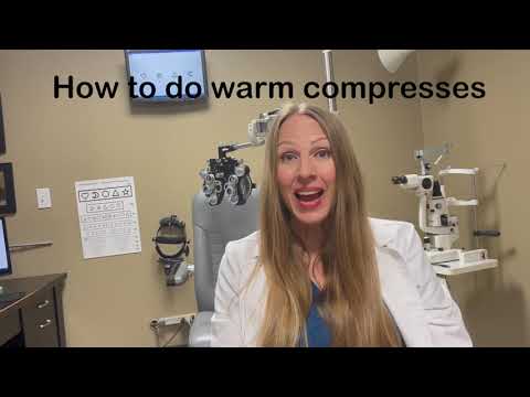 How to do warm/hot Compresses for eye lids to treat dry eye, styes, chalazion, blepharitis, etc