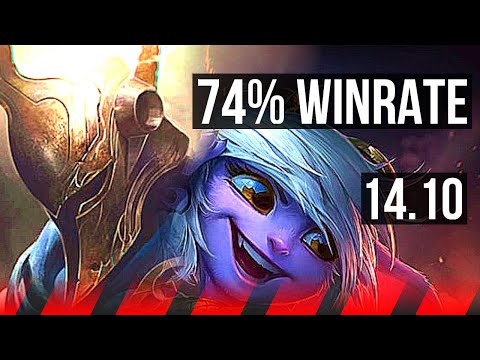 PANTHEON vs TRISTANA (TOP) | 74% winrate, 7 solo kills, 42k DMG, 4k comeback | EUW Master | 14.10