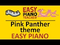 EASY piano songs: How to play Pink Panther theme by Henry Mancini - keyboard tutorial note-by-note