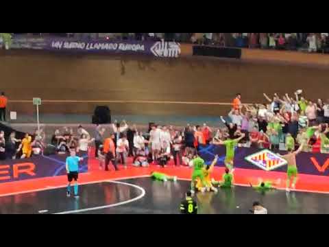 Mallorca Palma Futsal Campió d'Europa. Gol final d'en Mario Rivillos a la tanda de penalts.