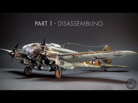 Heinkel HE111 H4 Revell 1/48 - Part 1/3 Disassembly [ENG SUBTITLE]