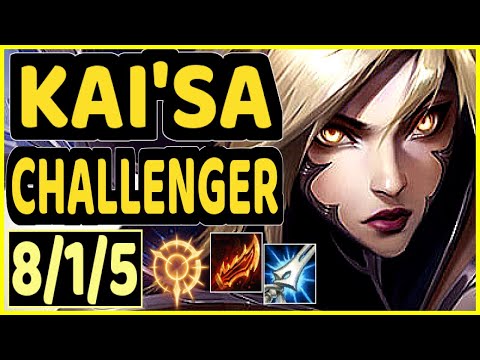PRAEDYTH (KAI'SA) - 8/1/5 KDA BOTTOM ADC CHALLENGER GAMEPLAY - OC