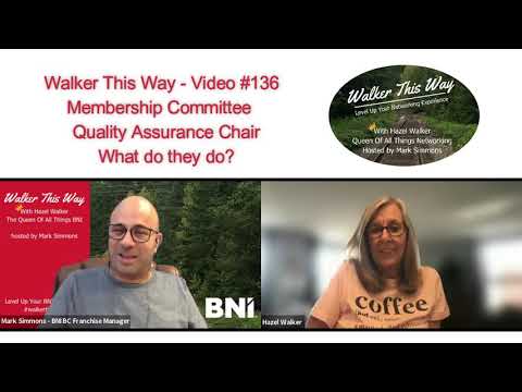 Membership Committee...Quality Assurance Chair...What do they do?