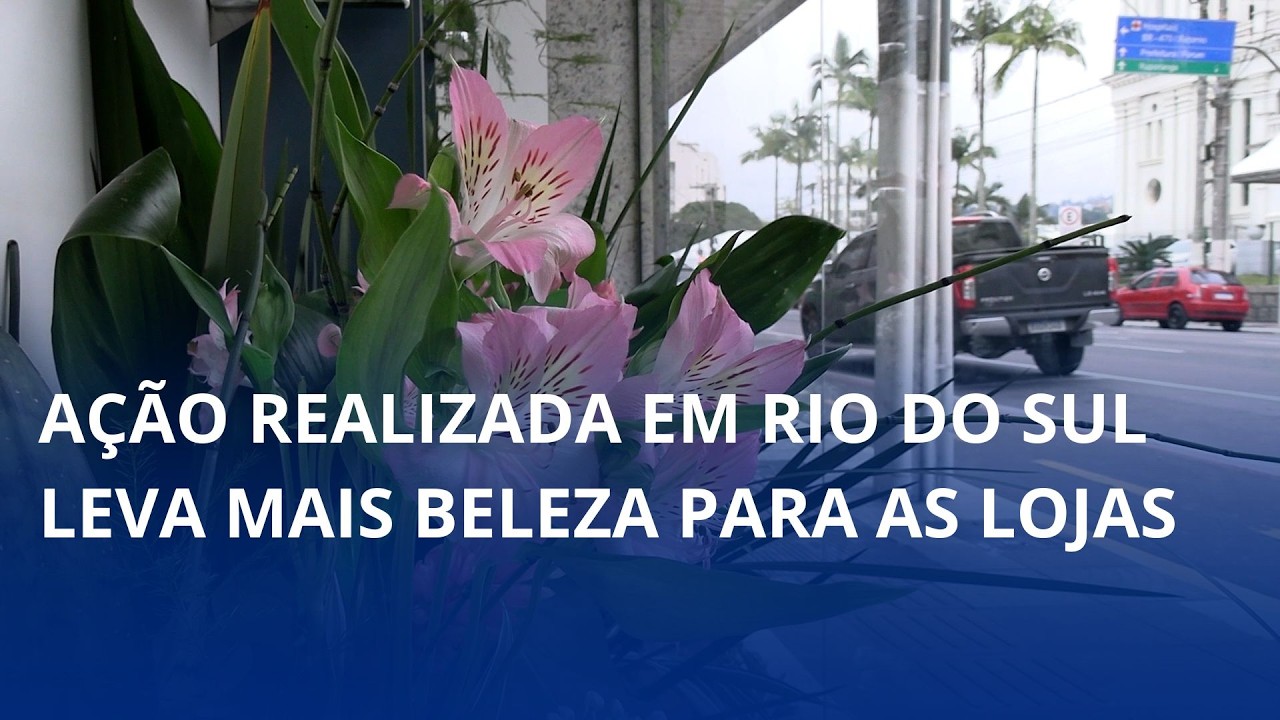 Vitrines que encantam. Ação realizada em Rio do Sul leva mais beleza para as lojas