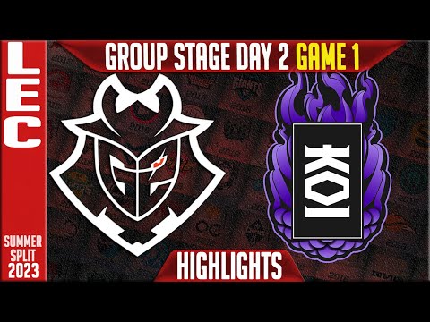 G2 vs KOI Highlights Game 1 | LEC Summer 2023 Groups Day 2 | G2 Esports vs KOI G1