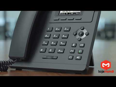 Video do produto Telefone IP Yealink T31P 2 Contas SIP PoE Áudio HD