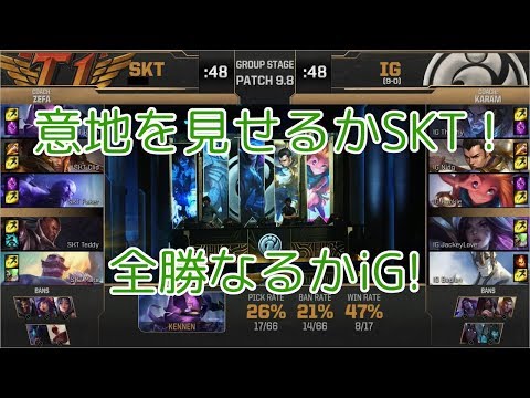 [GG!]SKT(Mata ブラウム) VS iG(Rookie ゾーイ) D5G6 - MSI 2019 Group Stage