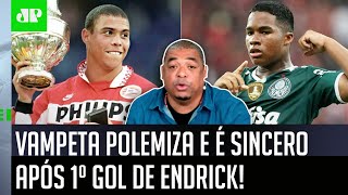 ‘Cara, eu vi o Ronaldo jovem, e o Endrick para mim…’: Vampeta polemiza após 1º gol pelo Palmeiras