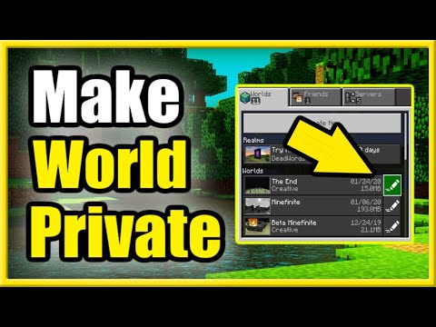 How to Make Minecraft World Private on PS4, PS5, Xbox, PC (Turn Off Multiplayer)