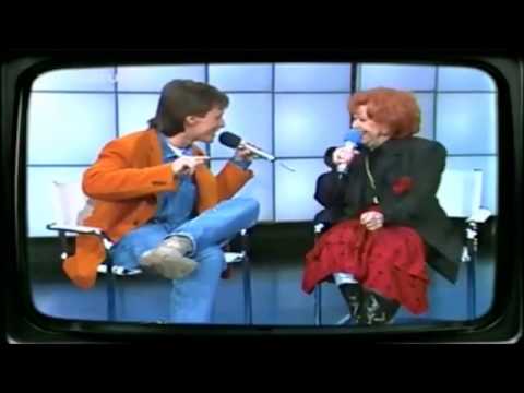 BRIGITTE MIRA (DREI DAMEN VOM GRILL) BEI DER ZDF-HITPARADE 1988