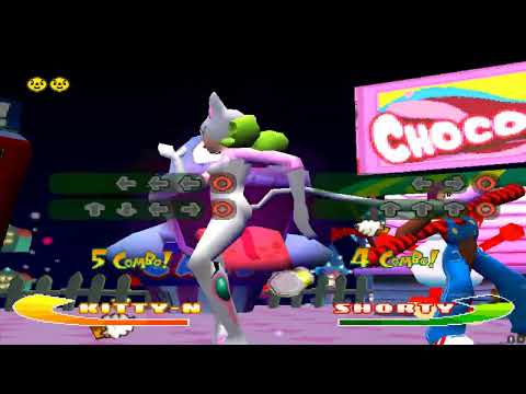 Bust-A-Groove (PS1): Kitty-N gameplay - HARD