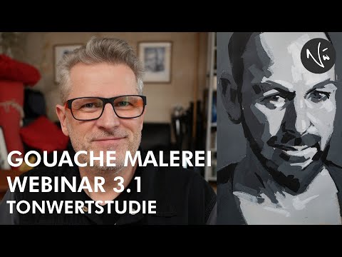 GOUACHE MALEREI - 3.1. BONUS DEMO: TONWERTSTUDIE
