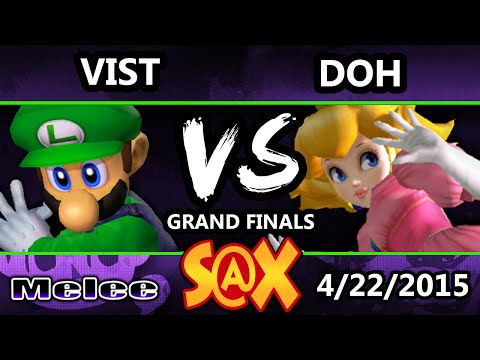 S@X - Vist (Luigi) Vs. DoH (Peach) SSBM Grand Finals - Smash Melee
