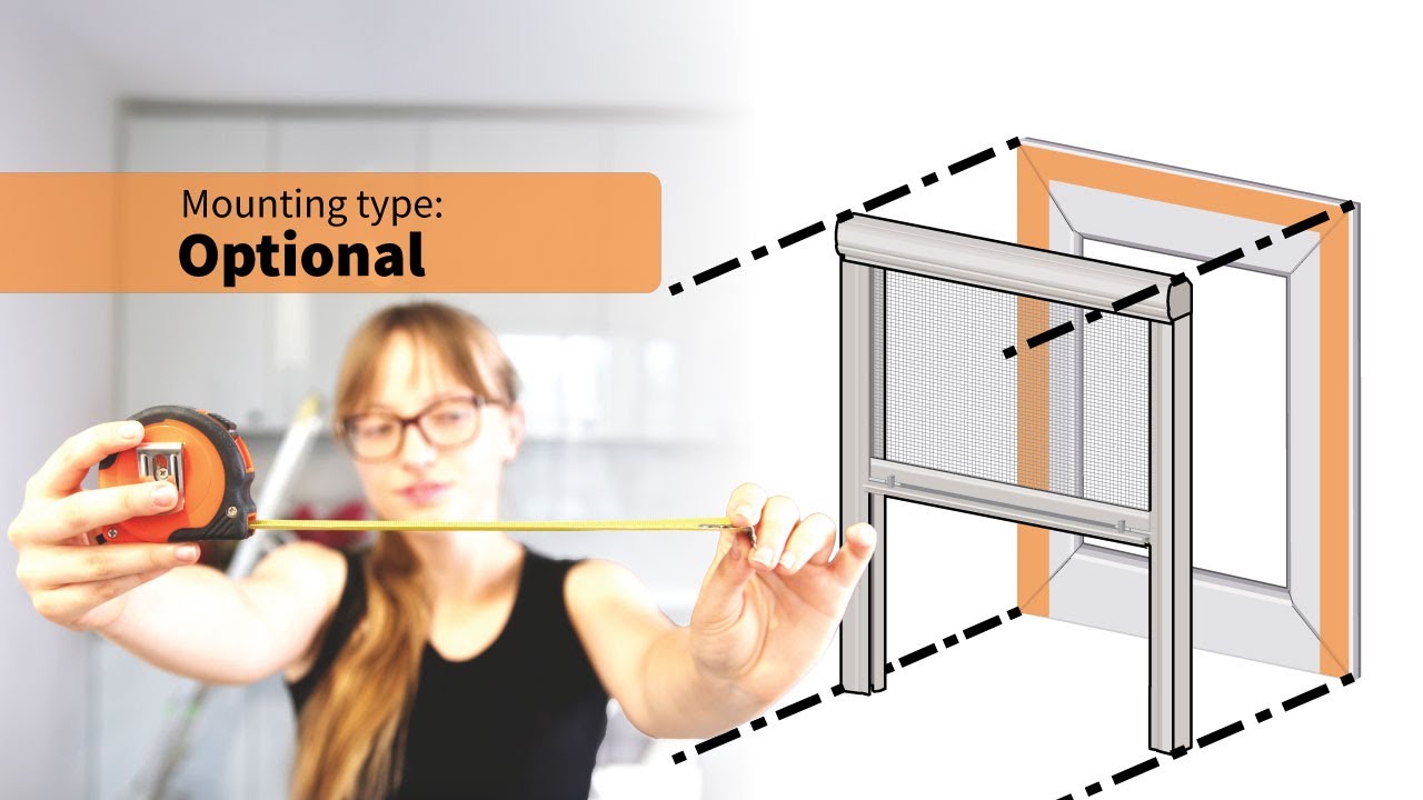 Valgfrit (montering i vinduesnichen):