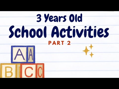 3 Years Old Playschool Activities - Follow my Instagram & TikTok  @hanz.arfan