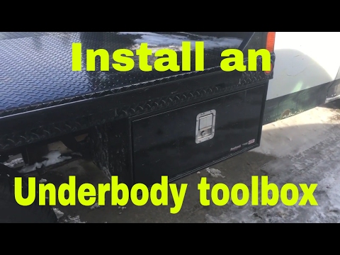 Installing a flatbed toolbox