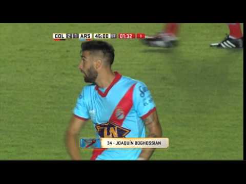 Gol de Boghossian. Colón 2 - Arsenal 1. Fecha 1. Primera División 2016