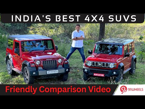Maruti Jimny vs Mahindra Thar || Detailed Comparison Including Interiors, Drive, Comfort