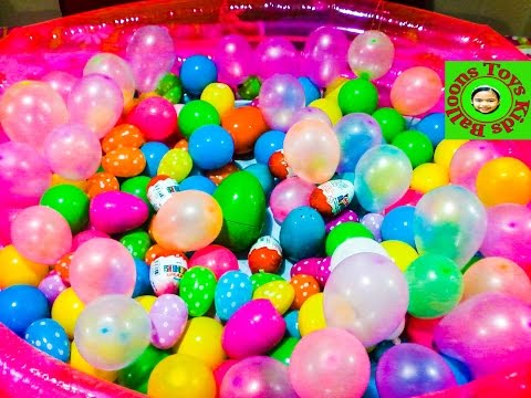 Biggest Hello Kitty Balloon Surprise Ever Kinder Huevos Sorpresa Kids Baloons and Toys Video