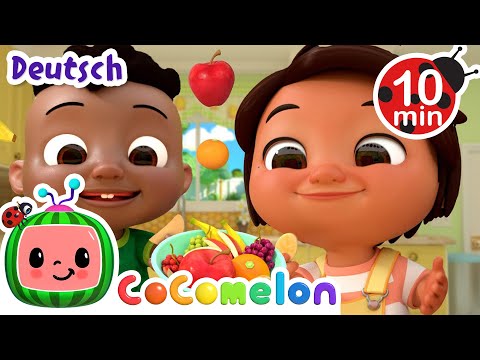Das Obstlied 🍎 CoComelon Deutsch | Cartoons und Kinderlieder