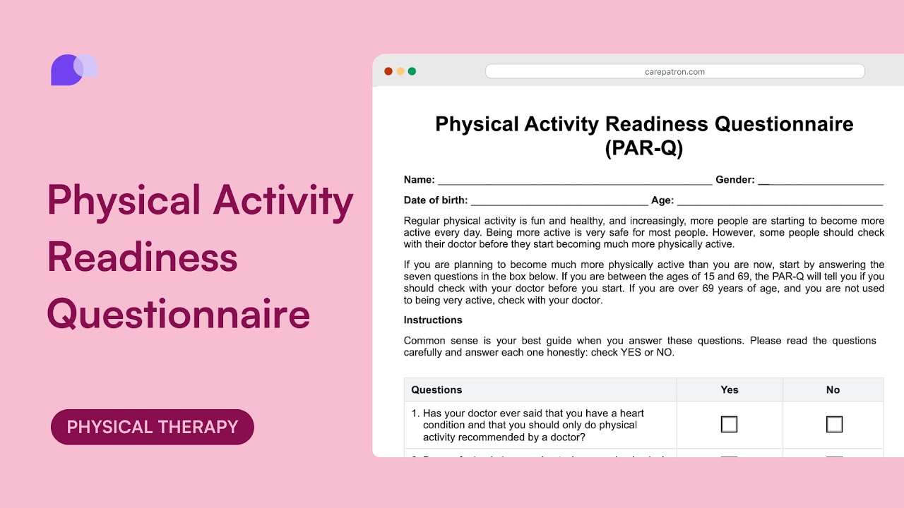 Physical Activity Readiness Questionnaire