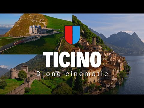 Canton of Ticino 4K - Aerial Drone Video