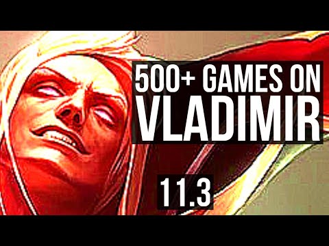 VLADIMIR vs GALIO (MID) | 6/0/6, 1.6M mastery, Rank 8 Vlad, 500+ games | EUW Challenger | v11.3