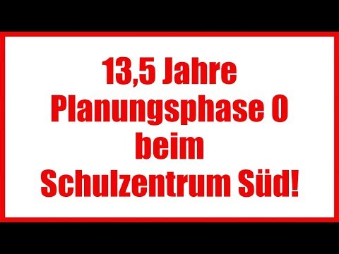 Im Stadt.Gespräch: 13,5 Jahre Planungsphase 0 beim Schulzentrum Süd!