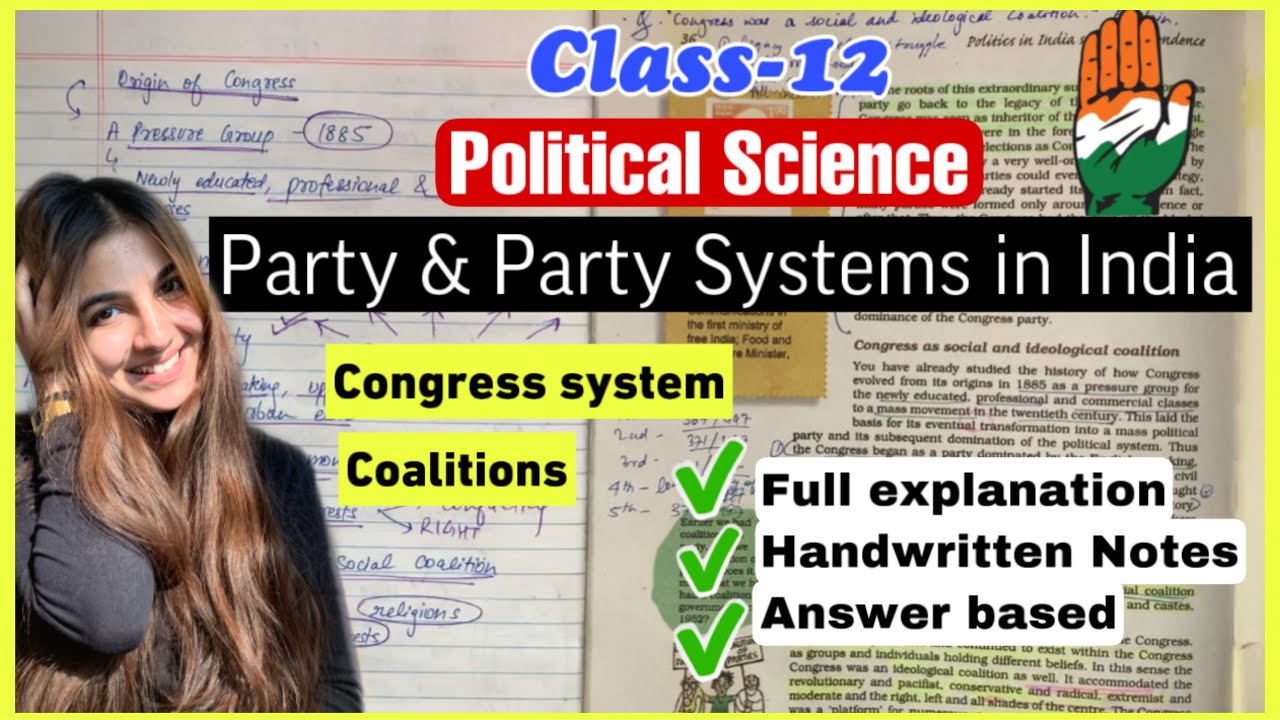 Class-12 Political Science Chapter-2 Era of one party dominance/ Party & party systems In India