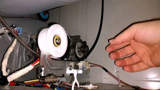Samsung Dryer Belt Tensioner Replace due to Squeaking from Locked Bearing Model#DV45H7000EW/A2