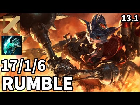 Rumble Mid vs Irelia - KR Grandmaster | Patch 13.1