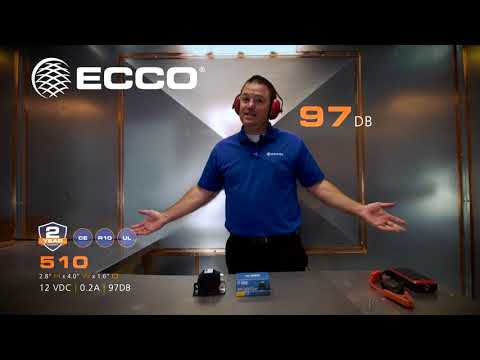 Slide 1 - ECCO, 97dB Grommet Mount Back-Up Alarm 12V (video)